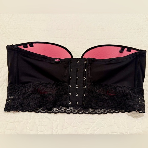 Elegant Black Strapless Lace Bustier - Picture 2 of 5